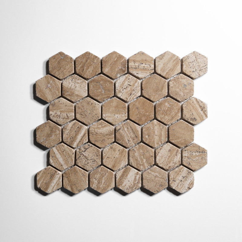 media image for 2 Inch Hexagon Mosaic Tile Sample 25