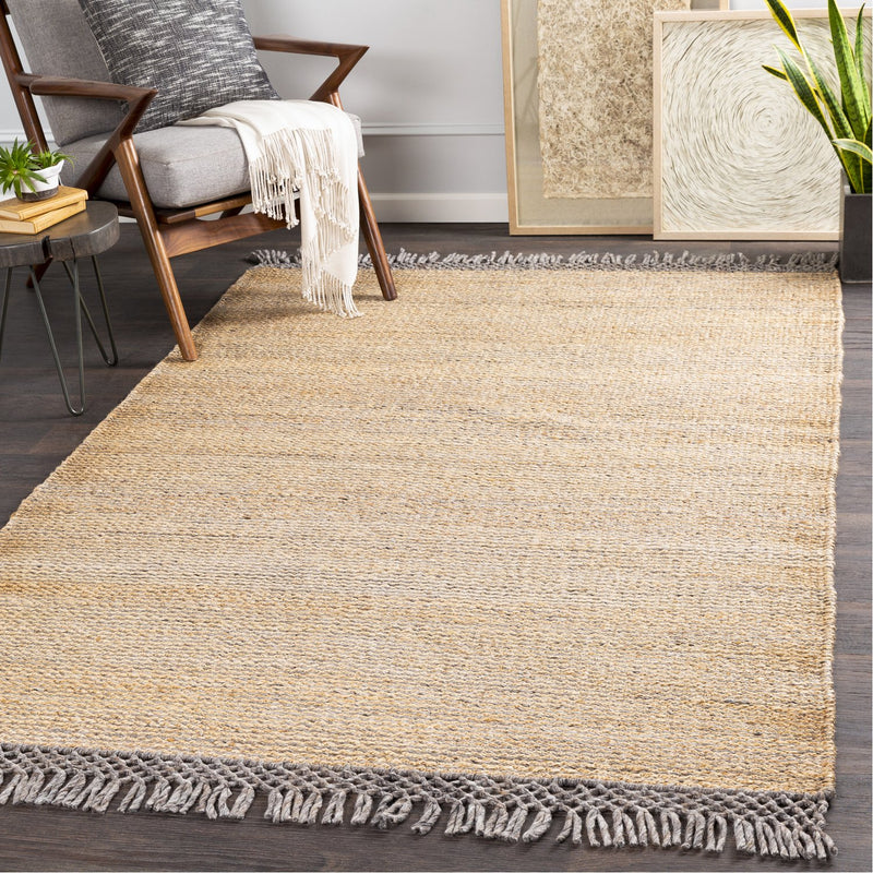 media image for Southampton SUH-2302 Hand Woven Rug in Tan & Medium Grey by Surya 218