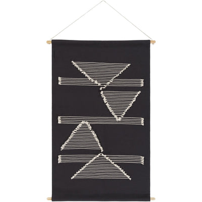 product image for Savion SVI-1002 Woven Wall Hanging in Black & Cream by Surya 70