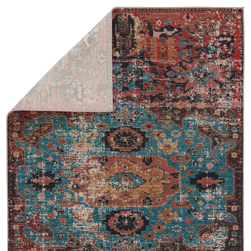 media image for Swoon Presia Indoor/Outdoor Red & Teal Rug 3 297