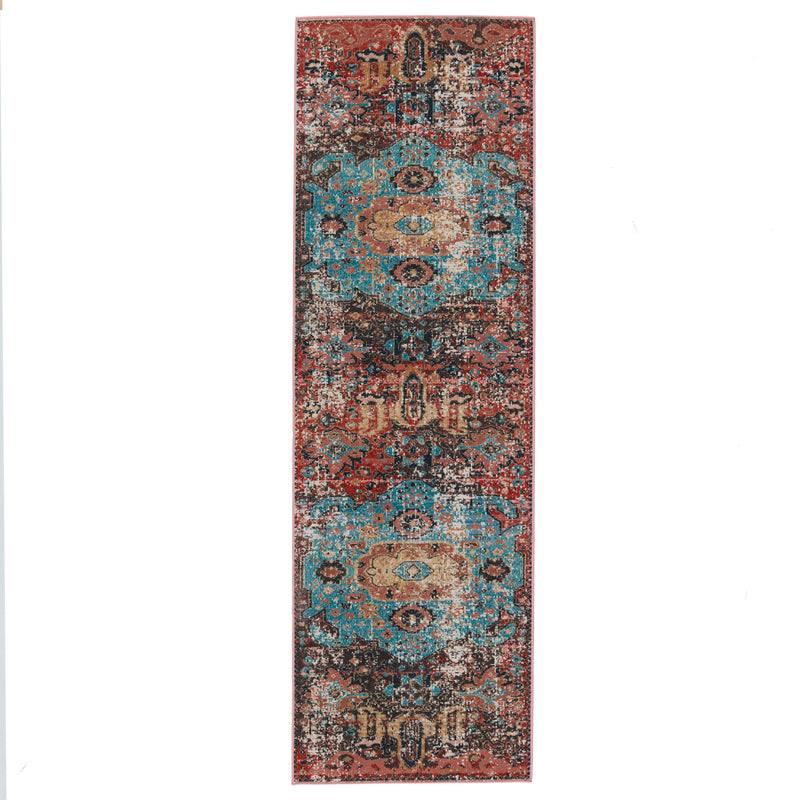 media image for Swoon Presia Indoor/Outdoor Red & Teal Rug 1 283