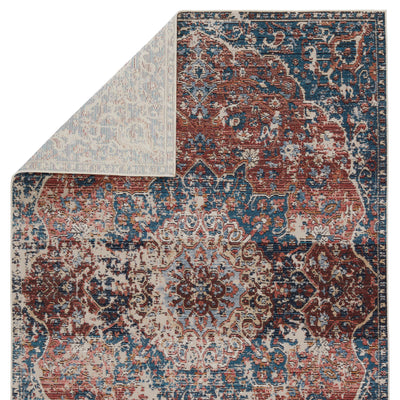 product image for Swoon Akela Indoor/Outdoor Blue & Rust Rug 3 86