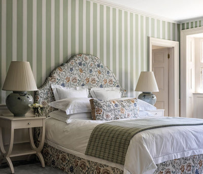 product image for Signature Sackville Stripe Blue Wallpaper by Nina Campbell 38