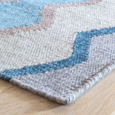product image for safety net blue handwoven indoor outdoor rug by dash albert da1946 23 2 31