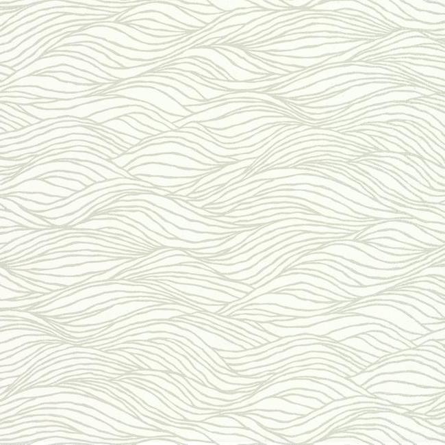 media image for Sand Crest Wallpaper in White from the Botanical Dreams Collection by Candice Olson for York Wallcoverings 293