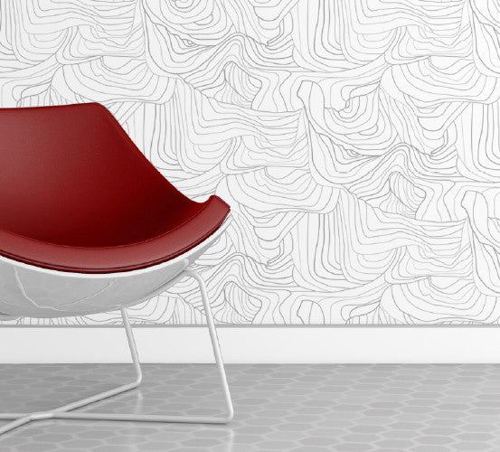 media image for Sandstone Wallpaper in Silver Rock design by Jill Malek 247