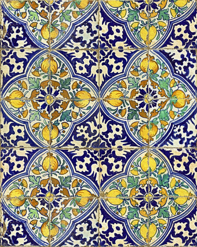 product image of sample sardegna tiles wallpaper in blue from the sundance villa collection by mind the gap 1 592