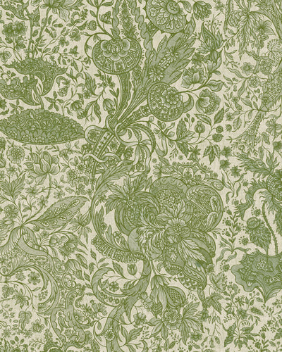 product image of Sarkozi Embroidery Wallpaper in Herbal from the Complementary Collection by Mind the Gap 549