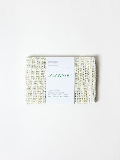 product image of sasawashi open weave exfoliating towel 1 526