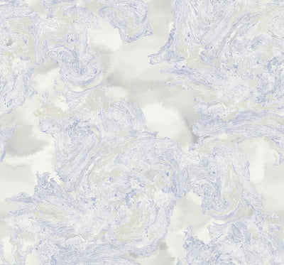 product image for Satellite Wallpaper in Cream, Grey, and Blue from the Transition Collection by Mayflower 72