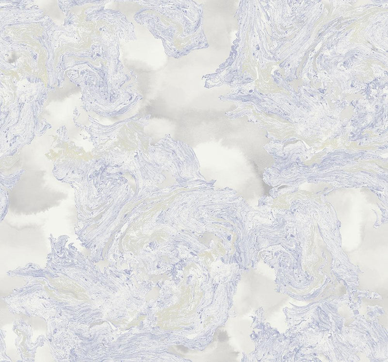 media image for Satellite Wallpaper in Cream, Grey, and Blue from the Transition Collection by Mayflower 21