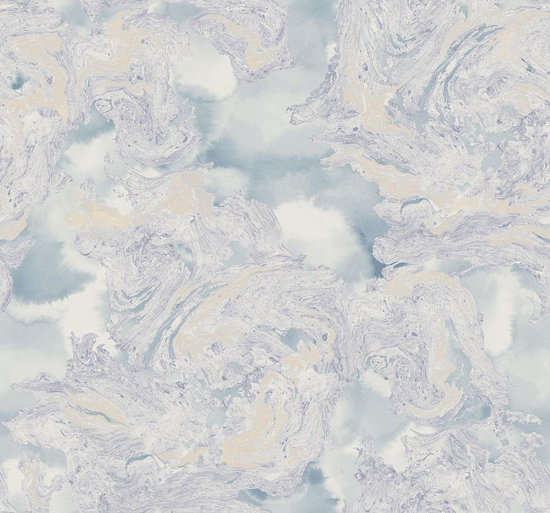 media image for Satellite Wallpaper in Grey, Blue, and Cream from the Transition Collection by Mayflower 283