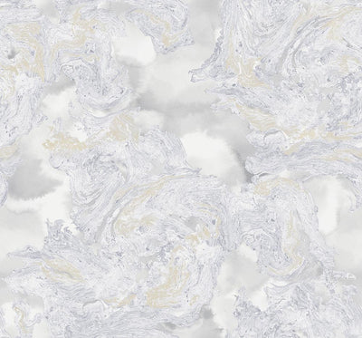 product image for Satellite Wallpaper in Grey, Cream, and Gold from the Transition Collection by Mayflower 38