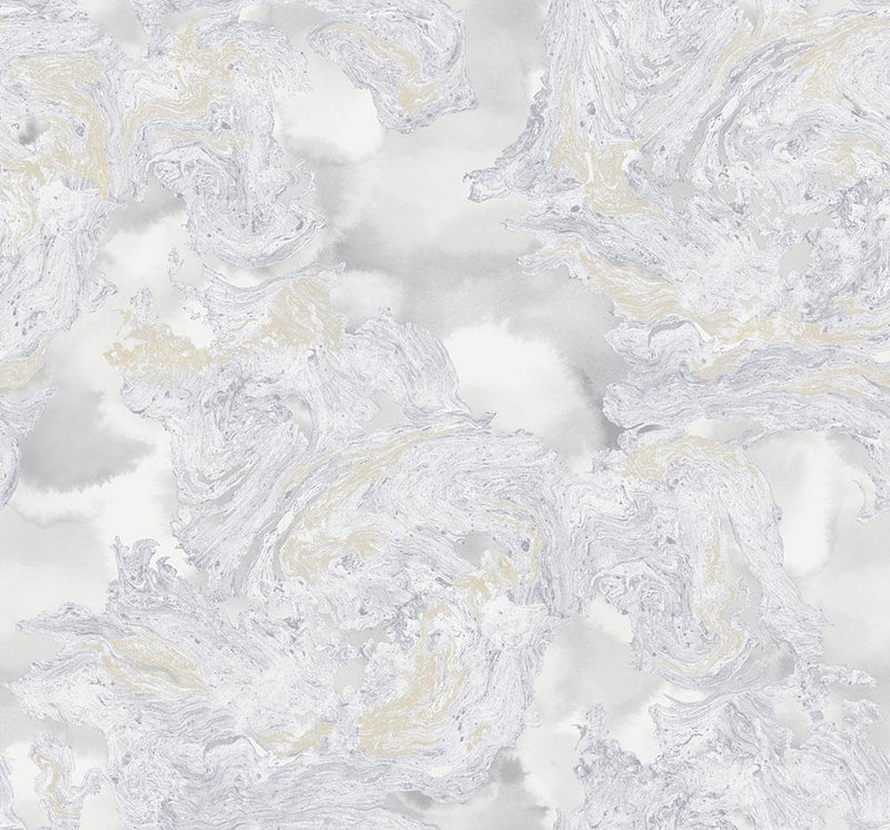 media image for Satellite Wallpaper in Grey, Cream, and Gold from the Transition Collection by Mayflower 279