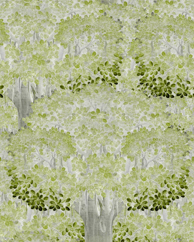 product image of sample savage leaves wallpaper in green from the wallpaper compendium collection by mind the gap 1 57