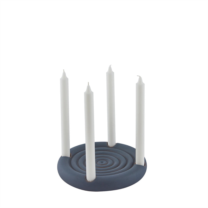 media image for savi advent candleholder midnight blue 1 257