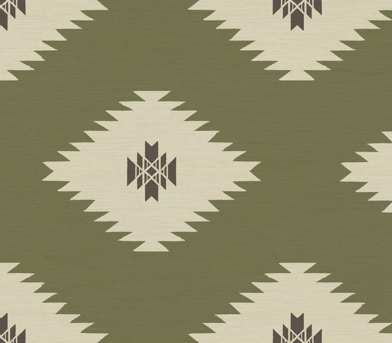 media image for Sawtooth Grasscloth Wallpaper in Uno Moss by Abnormals Anonymous 251