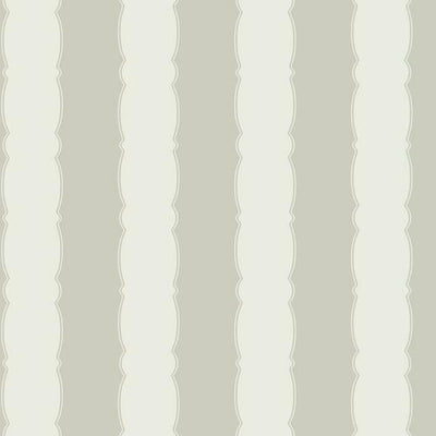 product image of sample scalloped stripe wallpaper in grey from the grandmillennial collection by york wallcoverings 1 567