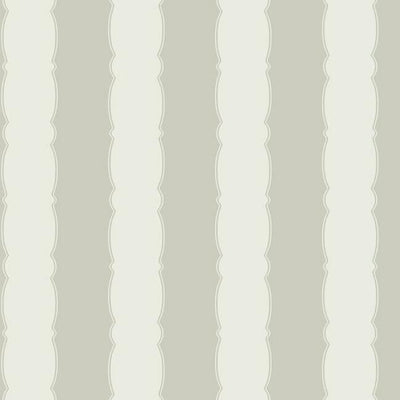 product image of sample scalloped stripe wallpaper in grey from the grandmillennial collection by york wallcoverings 1 594