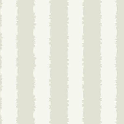 product image for Scalloped Stripe Wallpaper in Off-White from the Grandmillennial Collection by York Wallcoverings 40