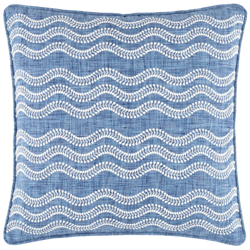 media image for scout embroidered french blue indoor outdoor decorative pillow by annie selke fr730 pil20 1 243