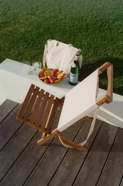 product image for laurens pink stripe 2 piece chair by business pleasure co bpc 2 lau pnk 5 97