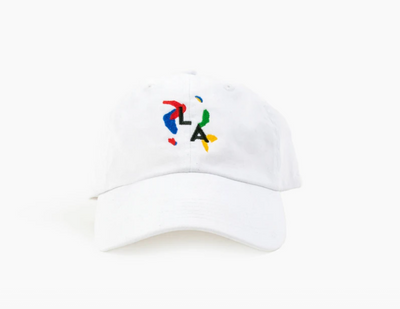 product image for la abstract cap in white 1 9