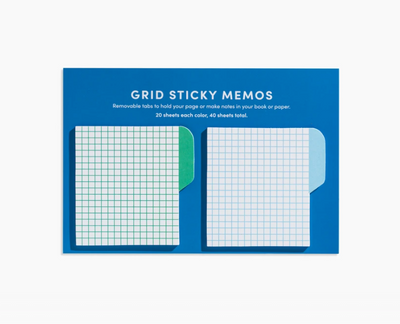 product image of grid sticky memos in cool 1 574