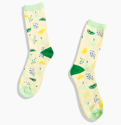 product image of cotton socks in green fruit 1 536