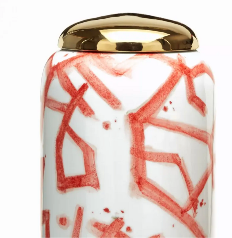 media image for corals covered jars with gold metallic lid in various sizes 2 213