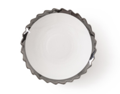 media image for diesel machine collection silver edge dessert plate by seletti 1 1 272