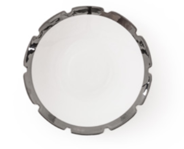 product image of diesel machine collection silver edge dessert plate by seletti 2 1 566