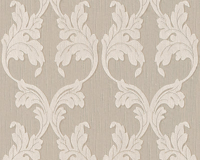 product image of sample scrollwork floral curve wallpaper in beige design by bd wall 1 531