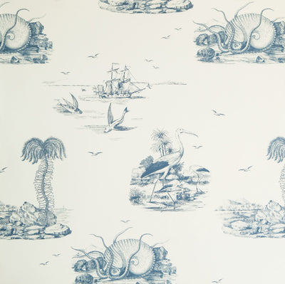product image for Sea Tales Wallpaper in Indigo Eyes by Abnormals Anonymous 84