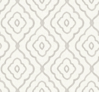 product image of sample seaside ogee wallpaper in daydream grey from the beach house collection by seabrook wallcoverings 1 581