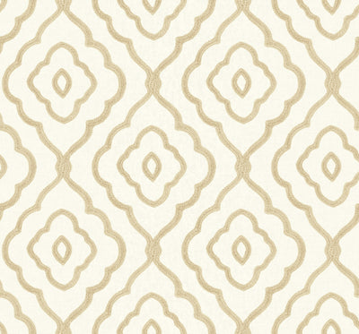 product image for Seaside Ogee Wallpaper in Sand Dunes from the Beach House Collection by Seabrook Wallcoverings 18
