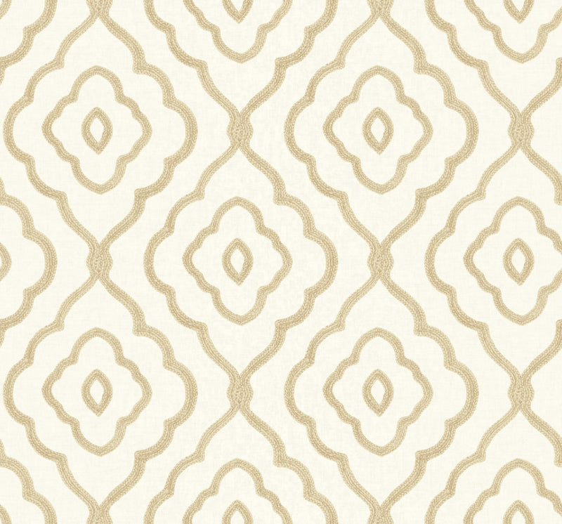 media image for sample seaside ogee wallpaper in sand dunes from the beach house collection by seabrook wallcoverings 1 268