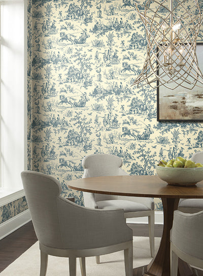 product image for Seasons Toile Wallpaper by Ashford House for York Wallcoverings 38