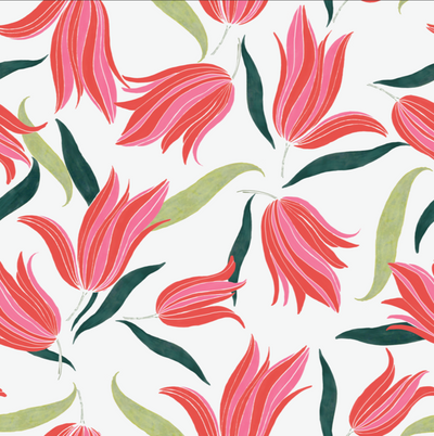 product image for Secret Garden Wallpaper in Cherry Bomb by Abnormals Anonymous 67