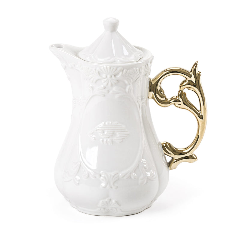 media image for I-Tea Porcelain Teapot w/ Gold Handle design by Seletti 279