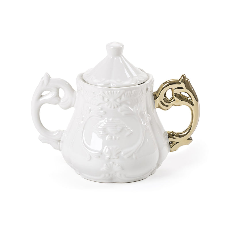 media image for Porcelain I-Sugar Bowl w/ Gold Handle design by Seletti 253