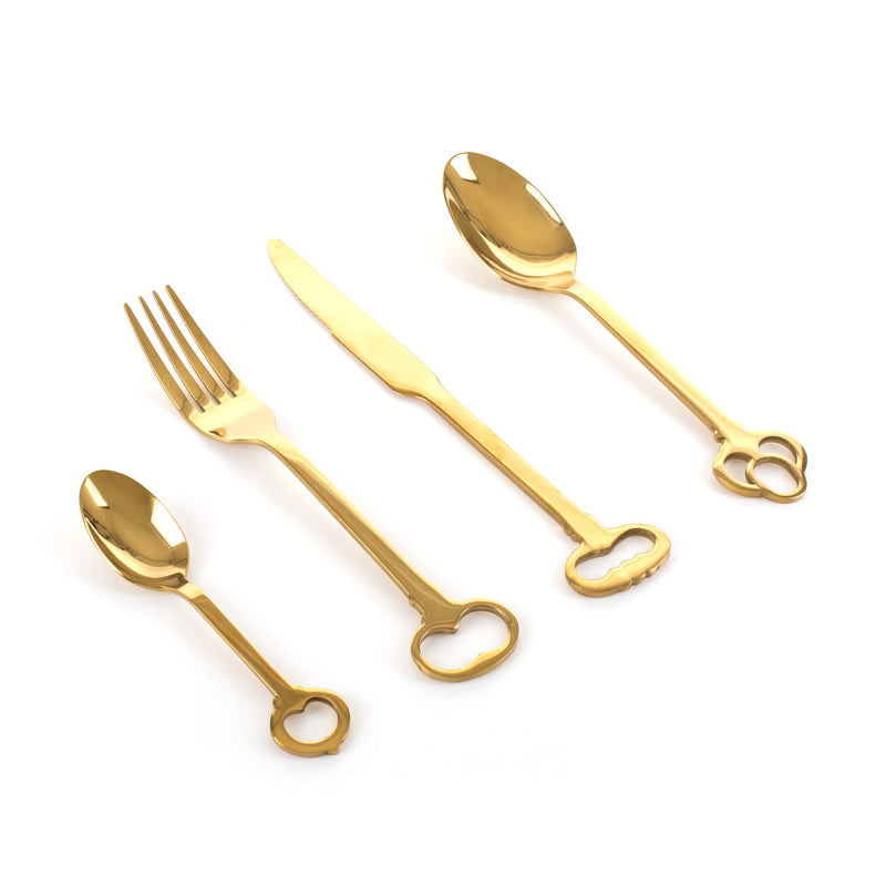 media image for Keytlery Set of 24 Gold Cutlery design by Seletti 261
