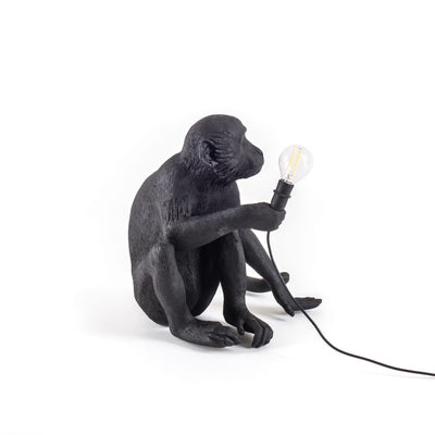 product image for The Monkey Lamp in Black Sitting Version 21