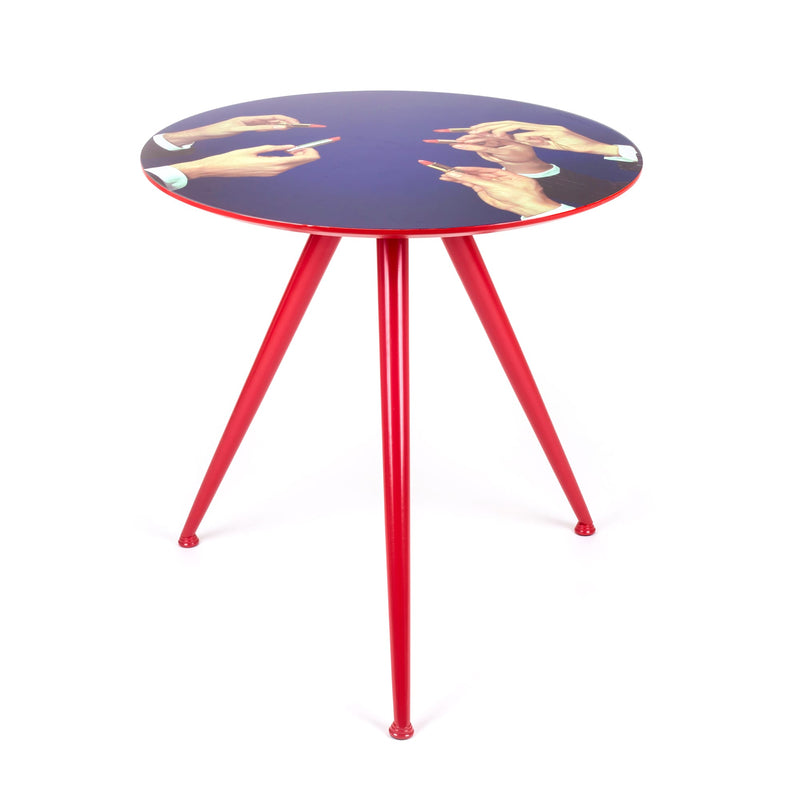 media image for seletti wears toiletpaper wooden table lipstick design by seletti 1 235