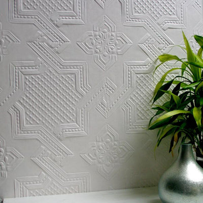 product image of Seymour Paintable Supaglypta Wallpaper design by Brewster Home Fashions 525