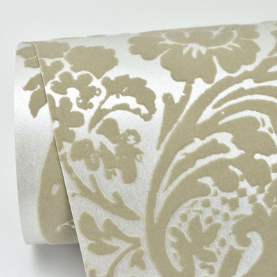 product image for Shadow Damask Wallpaper in Khaki from the Moonlight Collection by Brewster Home Fashions 18
