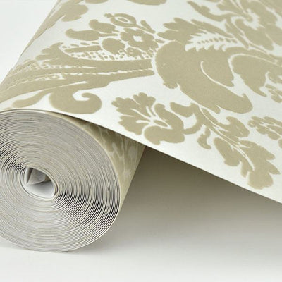 product image for Shadow Damask Wallpaper in Khaki from the Moonlight Collection by Brewster Home Fashions 33