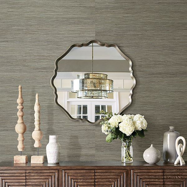 media image for shandong ramie grasscloth wallpaper in chocolate by brewster home fashions 2 221