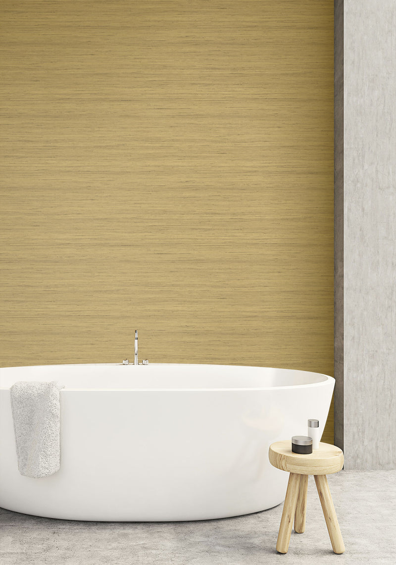 media image for Shantung Silk Wallpaper in Bronze from the More Textures Collection by Seabrook Wallcoverings 280