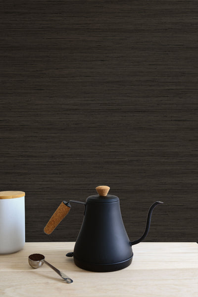 product image for Shantung Silk Wallpaper in Clove from the More Textures Collection by Seabrook Wallcoverings 53